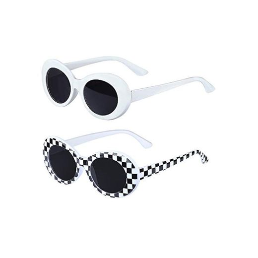 Haichen Retro Clout gafas ovaladas Mod marco grueso gafas de sol de