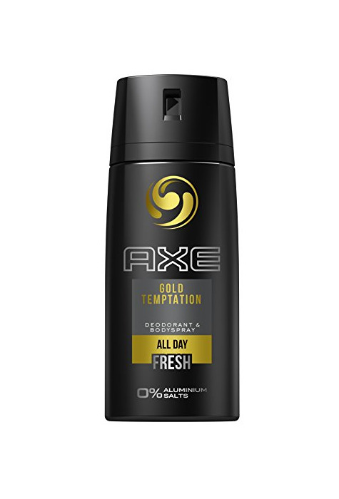 Beauty AXE Desodorante Spray Oro Temptation sin aluminio 150 ml, 3 Pack