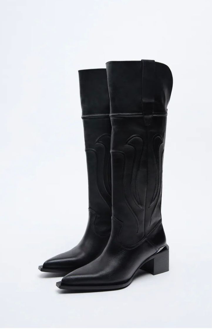 Fashion Bota cowboy piel