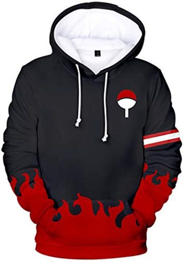 FLYCHEN Niño Sudaderas con Capucha Naruto Ninjutsu 3D Impress Uzumaki Anime Jersey