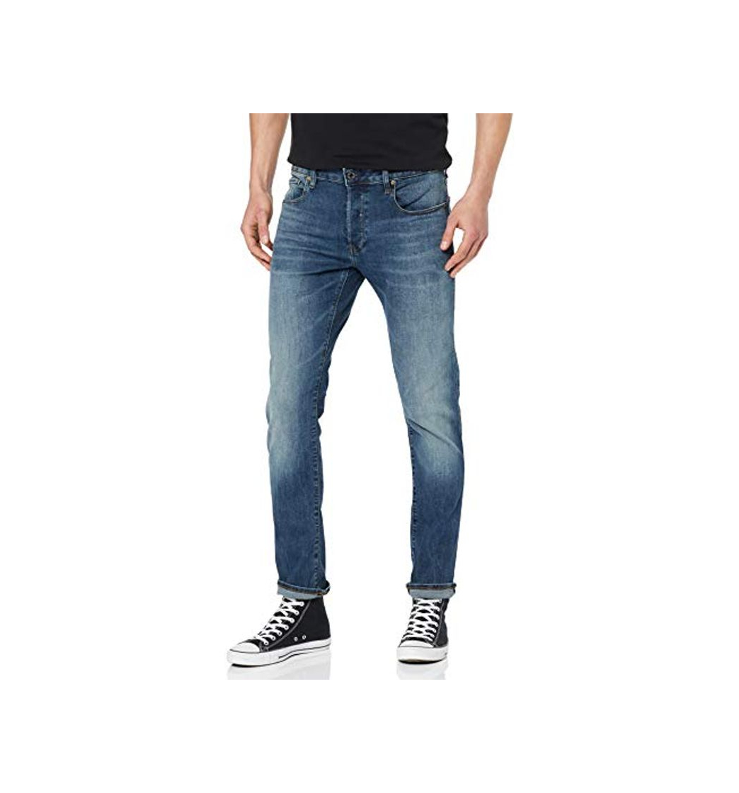 Fashion G-STAR RAW 3301 Slim Fit Jeans Vaqueros, Medium Aged 8968-2965, 32W