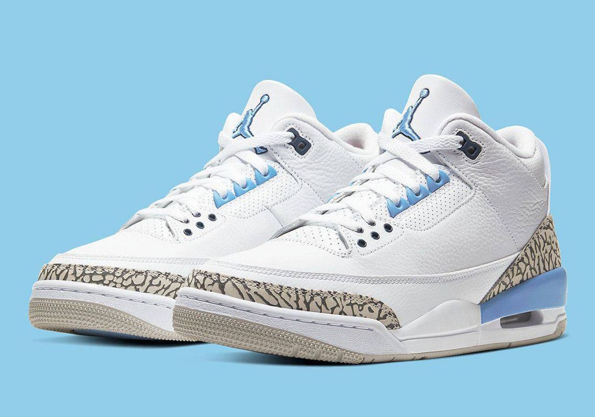 Moda Air Jordan 3 Retro "UNC" Valor Blue