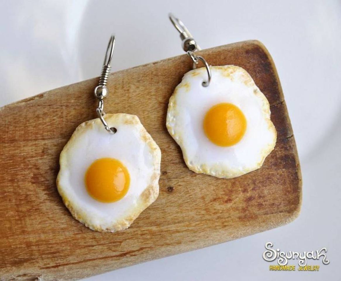 Fashion fried eggs earrings 