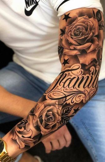 Tatto fechada no braço 