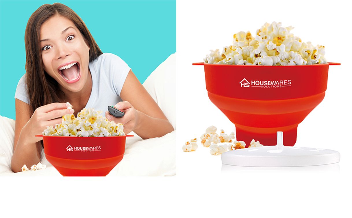 Social Microondas Popcorn Popper Silicona Horno plegable Palomitas de maíz