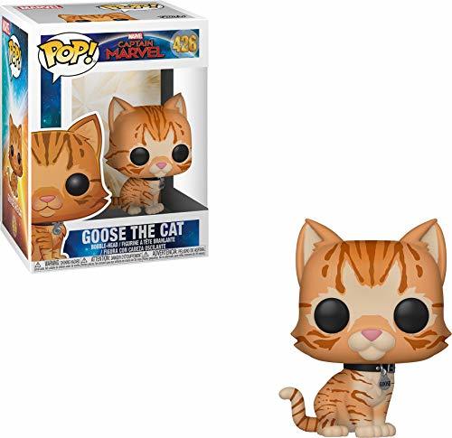 Juego Funko Captain Marvel: Goose The Cat, Figurina con cabeza oscilante