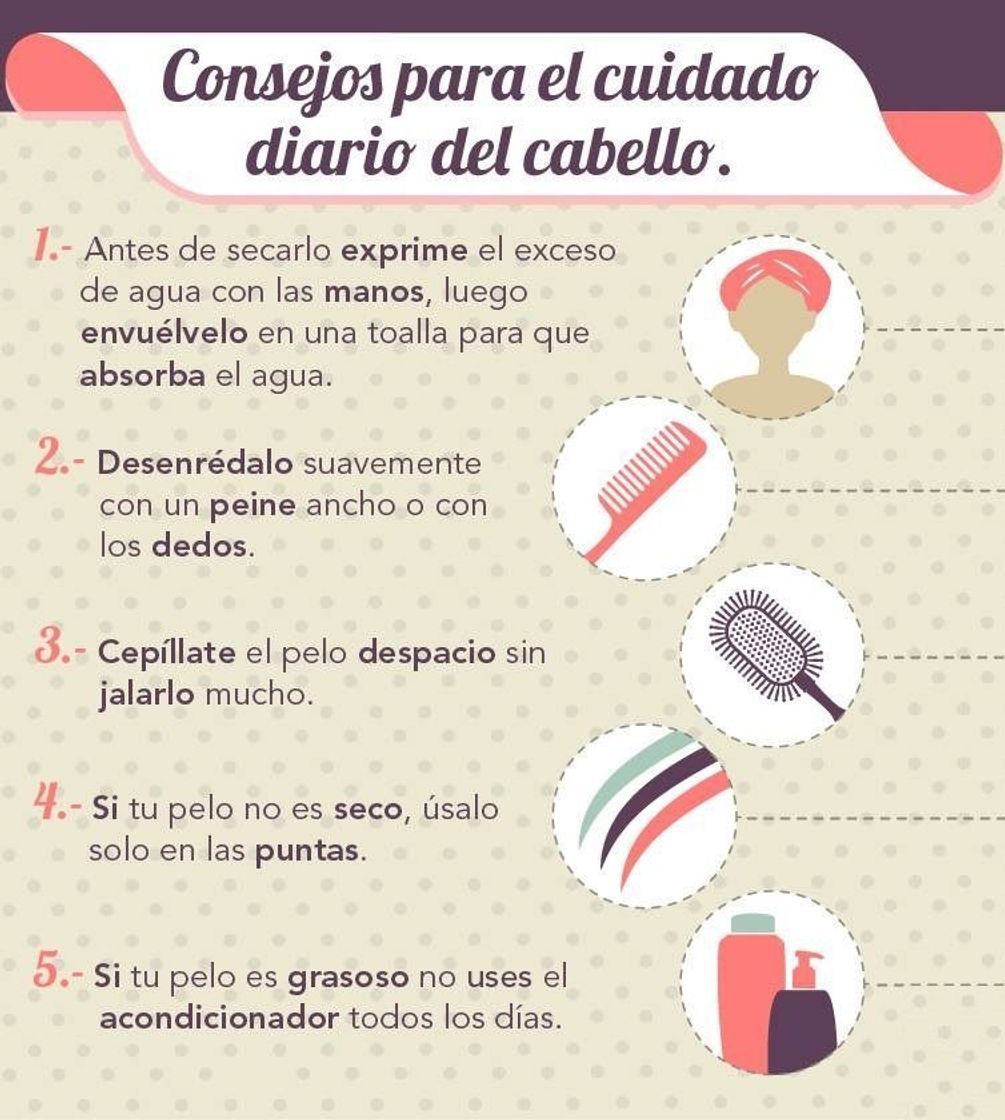 Moda Tips diario para cuidado de cabello🥰