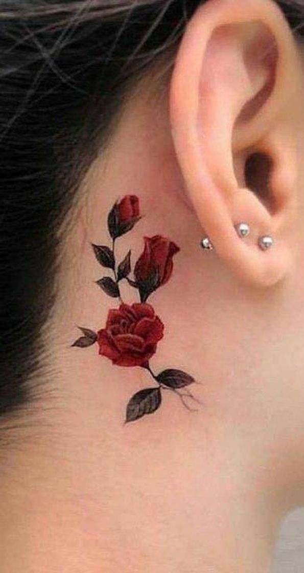 Fashion Tatuagem de rosa 