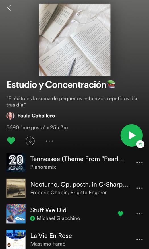 Music Estudio y concentración