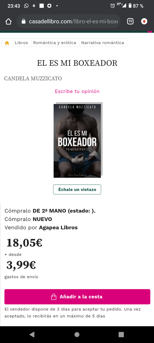 Moda EL ES MI BOXEADOR | CANDELA MUZZICATO | Casa del Libro 