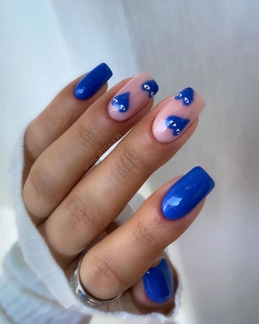 Moda Uñas Azules💙✨