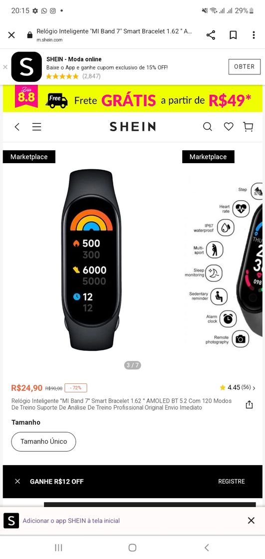 Moda SMART-WATCHES 24.90$ Promoção limitada