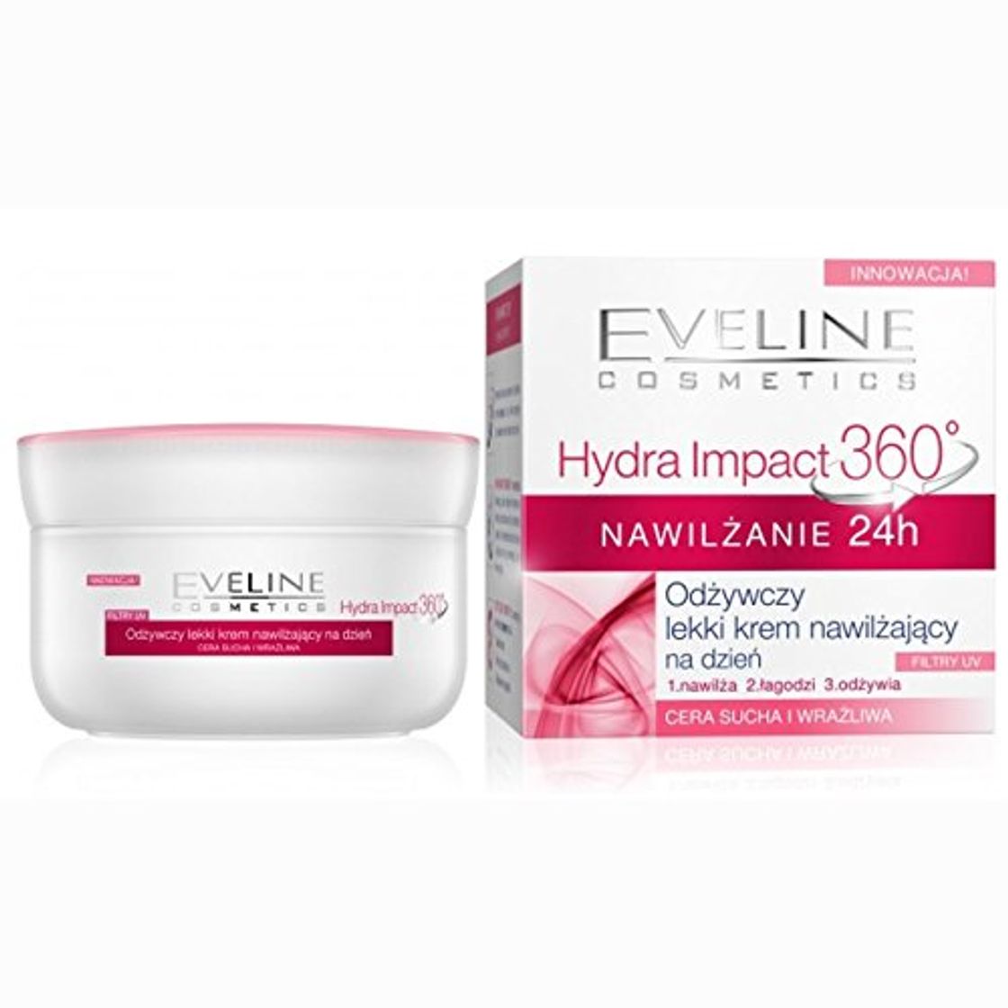 Product Eveline Hydra Impact 360° Crema de día nutritiva ligera 50ml