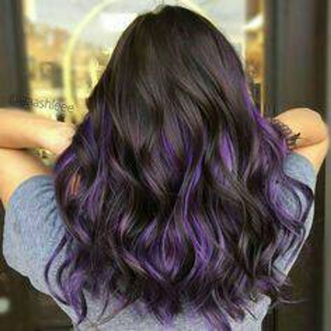 Moda cabelo roxo 💜