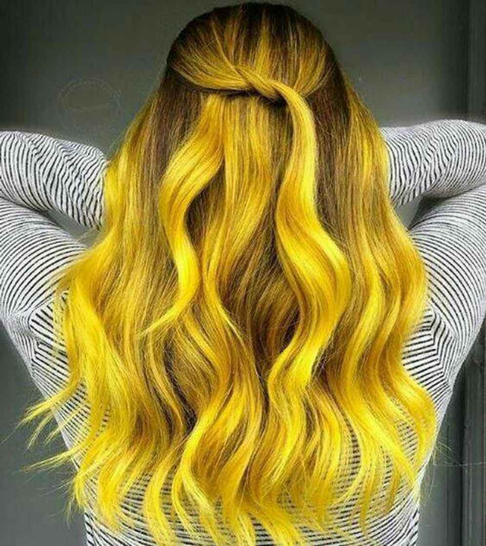 Moda cabelo amarelo 💛