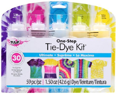 Lugares Tulip One-Step 5 Color Ultimate, Kit tinte para ropa,  5 colores,