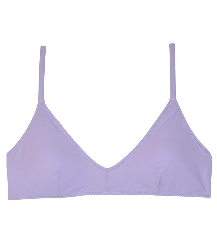 Moda Top de bikini malva 