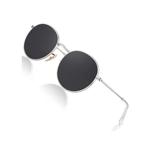 CGID E47 Pequeño Estilo Vintage Retro Lennon inspirado círculo metálico redondo gafas