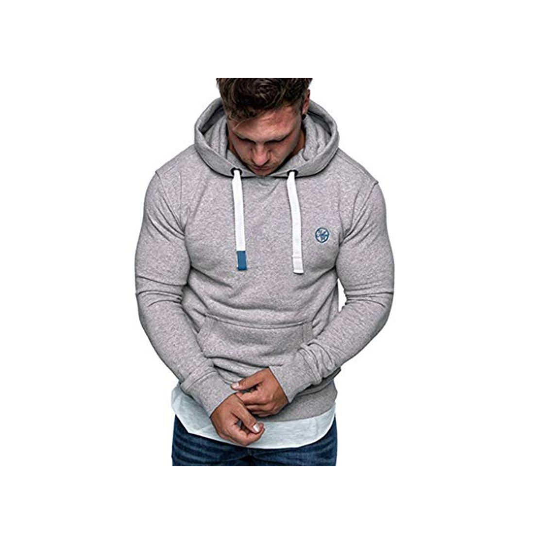 Moda riou ¡Oferta Sudaderas con Capucha para Hombre Cosy Chaqueta Deportiva Sudadera con Cremallera Completa Slim Fit Hoodie Casual Jerséis Adolescente Top Blouse ¡Caliente!