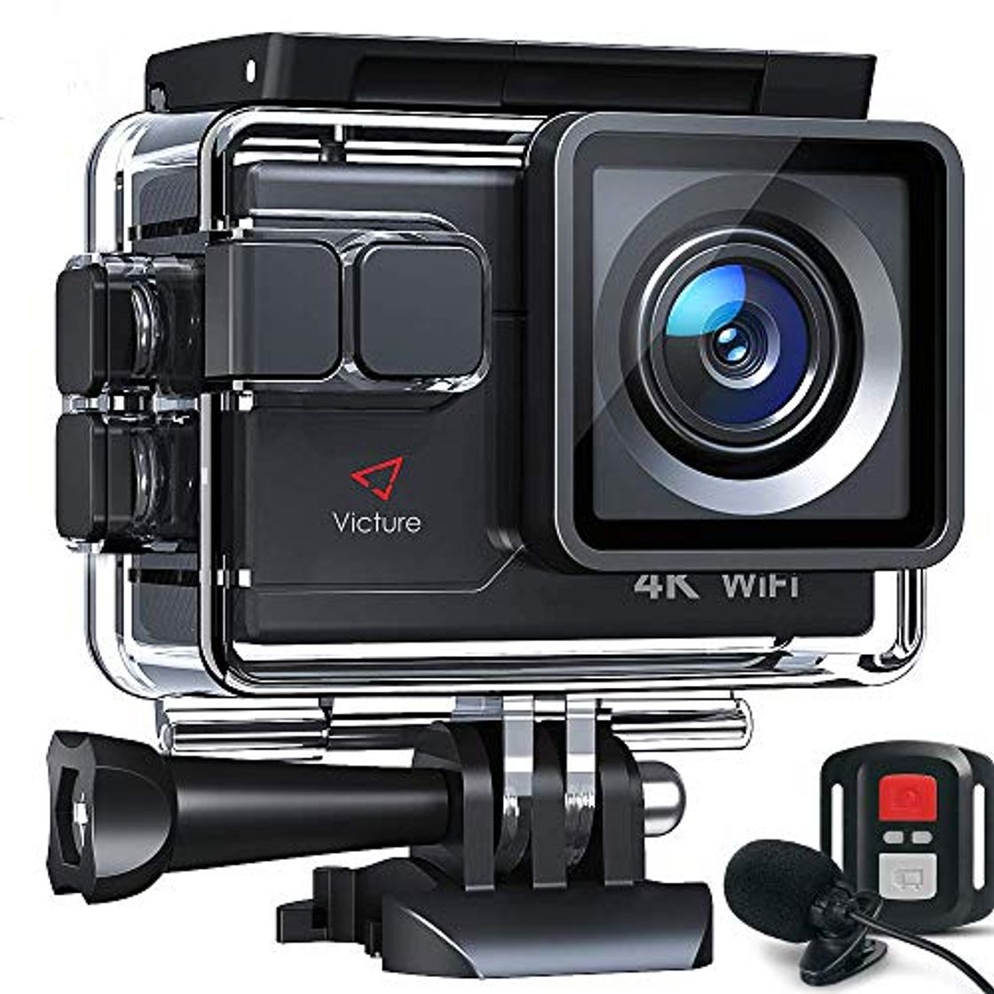 Social Victure AC700 Cámara Deportiva 4K Wi-Fi 20MP Cámara de Accion Acuatica de