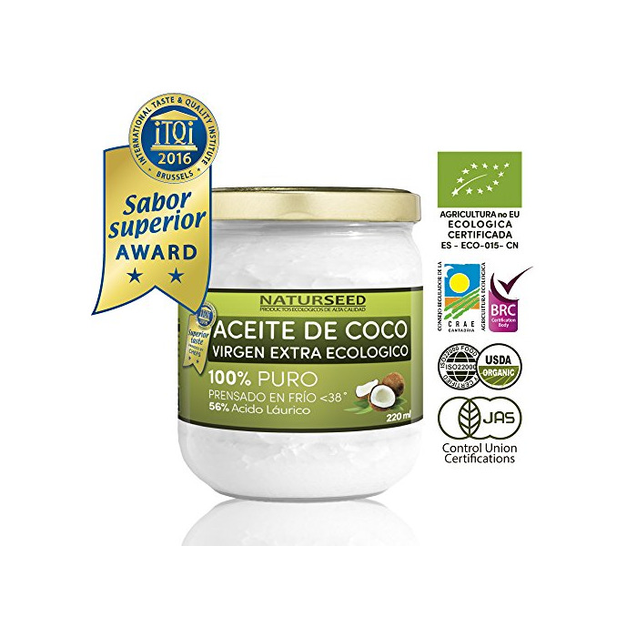 Product Naturseed Aceite de coco - Virgen Extra Organico