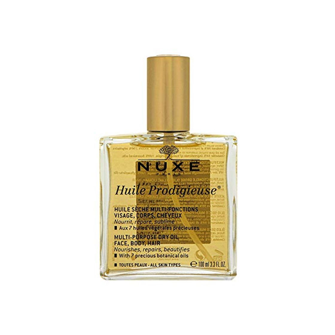 Social Nuxe - Aceite Seco Huile Prodigieuse para la piel y el pelo , 100ml