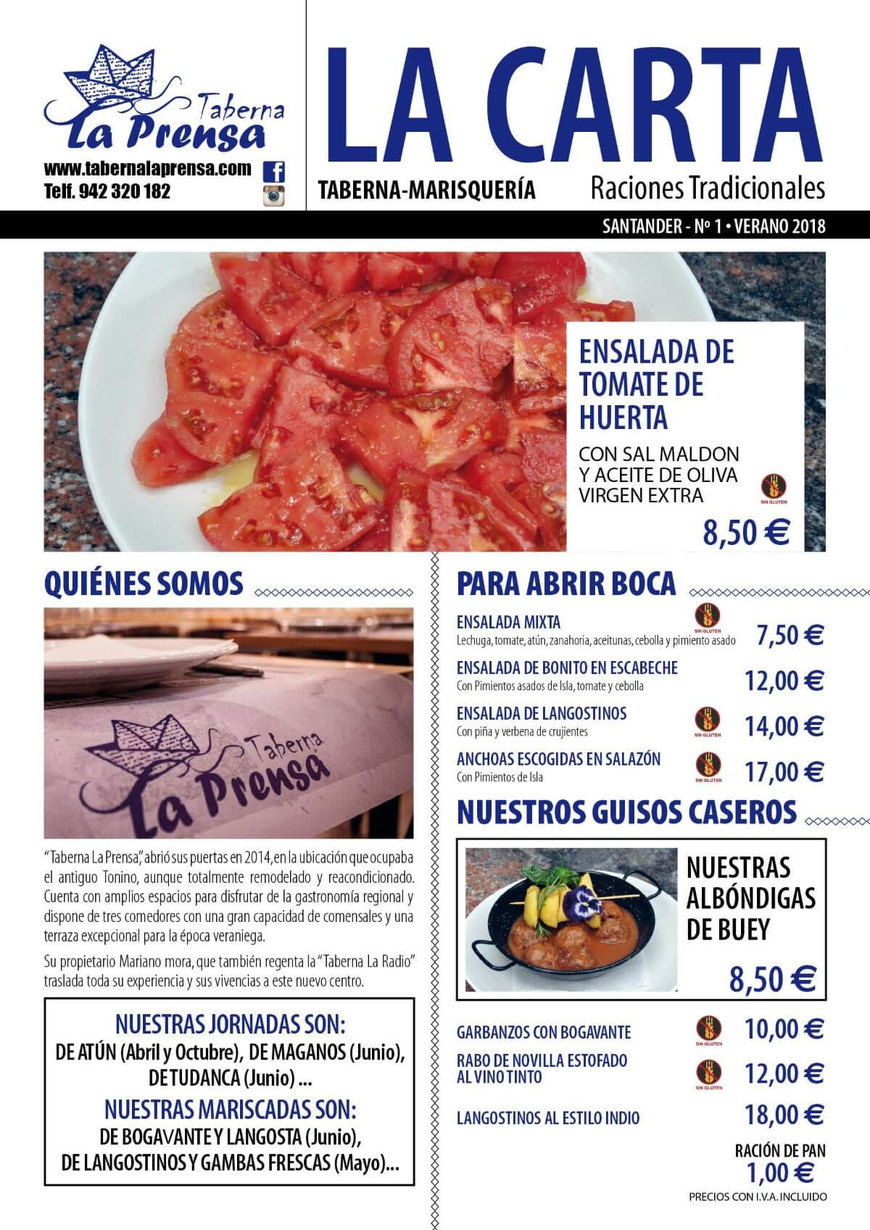 Restaurants Taberna La Prensa Restaurante