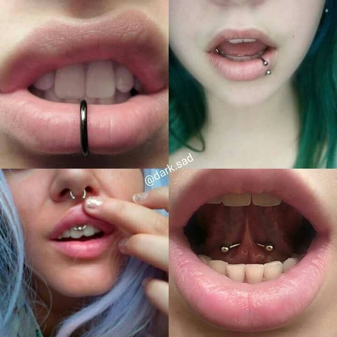 Moda Piercing na boca 