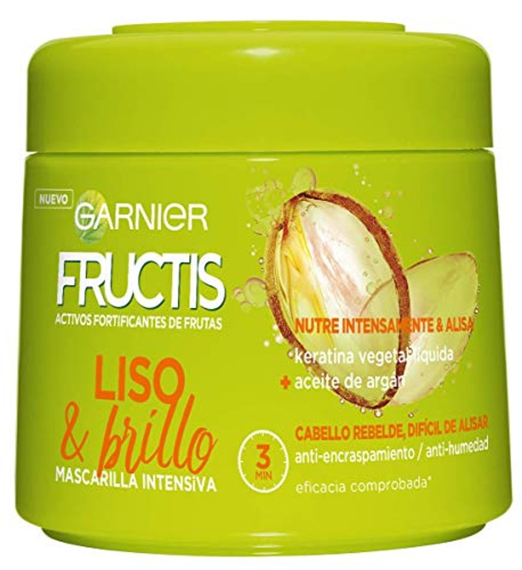 Social Garnier Fructis Liso & Brillo Mascarilla para cabello rebelde o difícil de