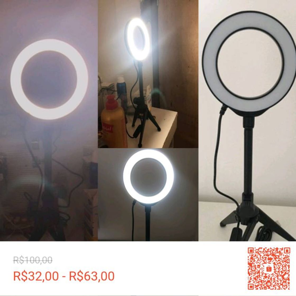 Anel de Luz/Luminária de LED USB