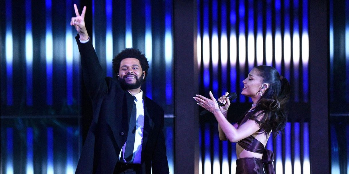 Fashion The Weeknd & Ariana Grande – Save Your Tears (Live on The 2021 ...