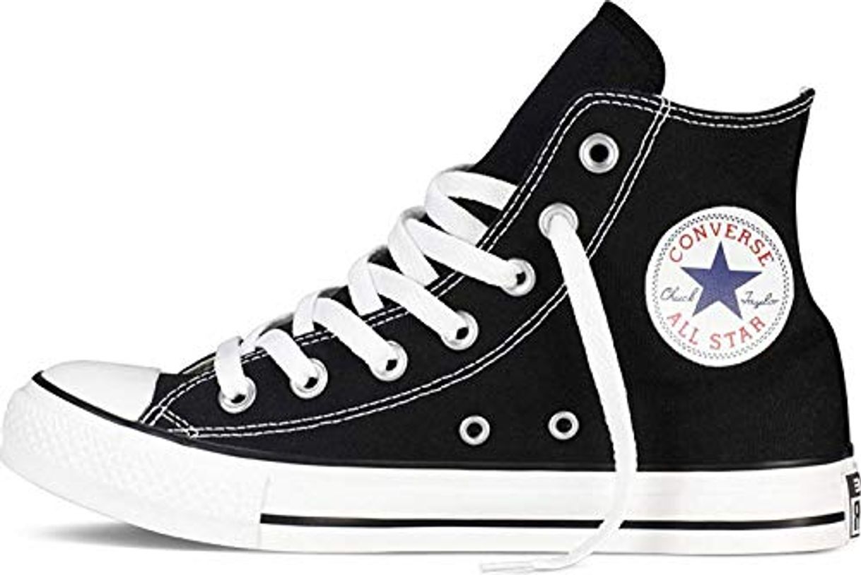 Moda Converse Chuck Taylor All Star, Zapatillas altas Unisex adulto, Negro (Black), 38