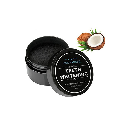 Teeth Whitening Charcoal Powder - Polvo de carbón activo naturales Teeth Whitening bambú carbón