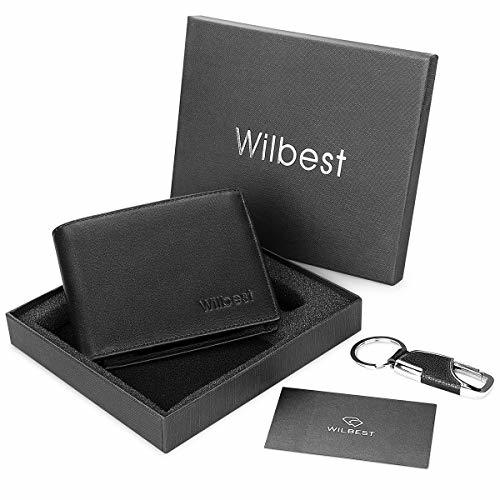 Producto Negro Billeteras Hombre Wilbest, Cartera de Piel, Carteras Hombre Cuero, Tarjetas de