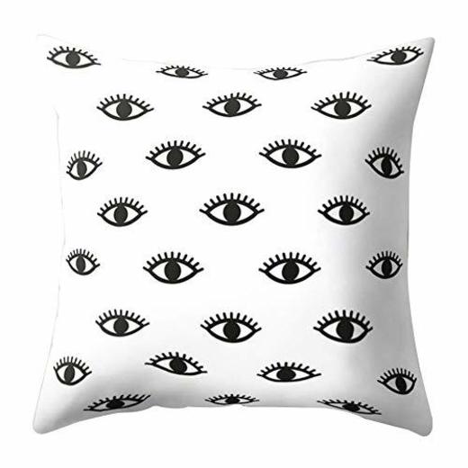 Amesii Eyes - Funda de cojín con Estampado de Ojos para sofá