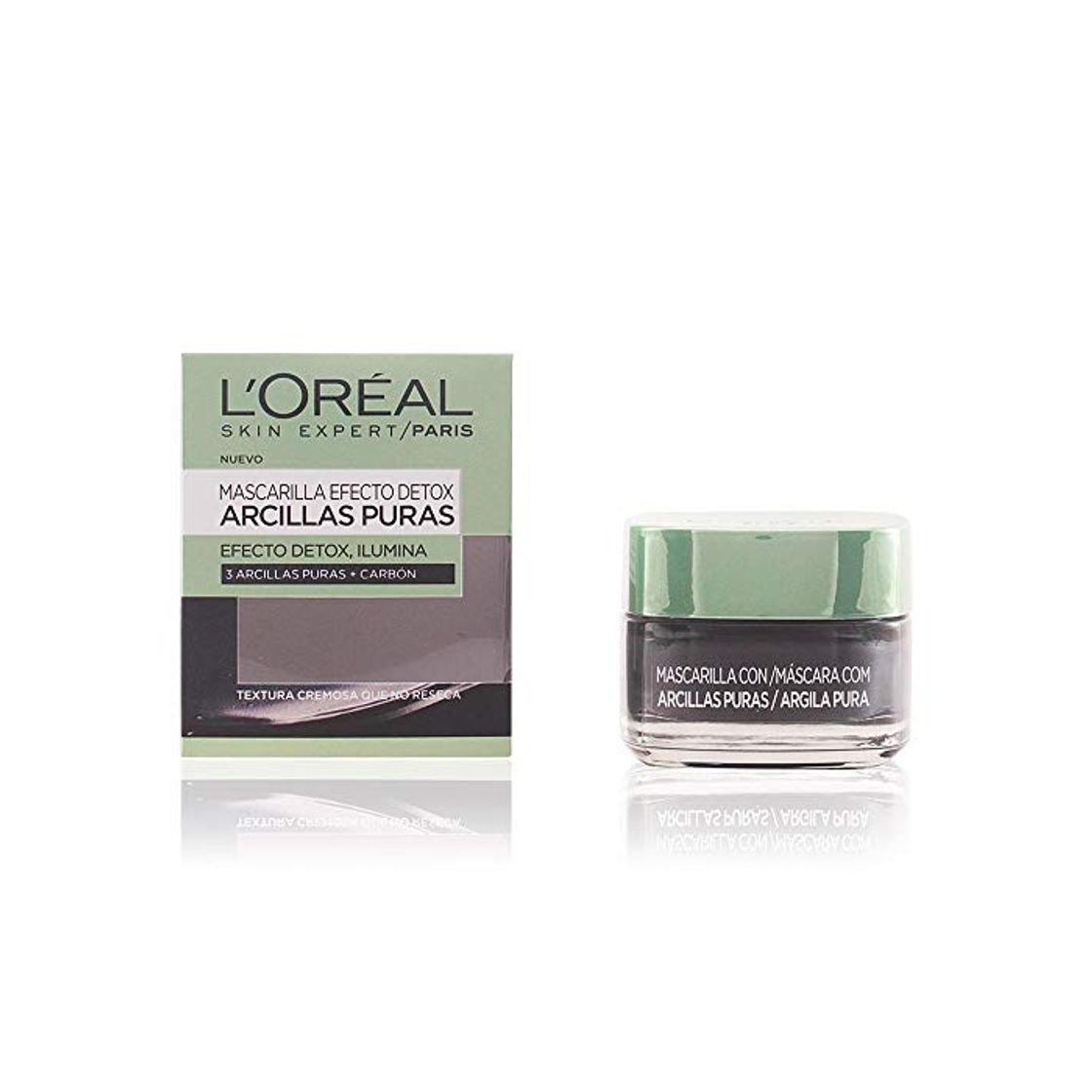 Belleza L'Oréal Paris Mascarilla Facial Arcillas Puras Limpiadora Negra