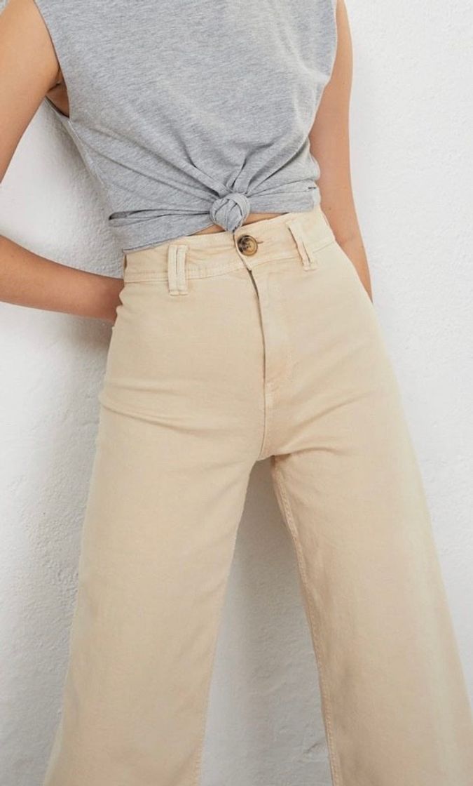 Moda Pantalones culotte color beige