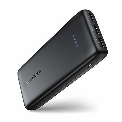 Social RAVPOWER Power Bank 22000mAh 5.8A 3 Puertos Li-Polímero Batería Externa para movil,
