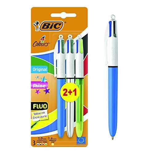 BIC Shine 4 Colours Bolígrafo a presión punta media 1