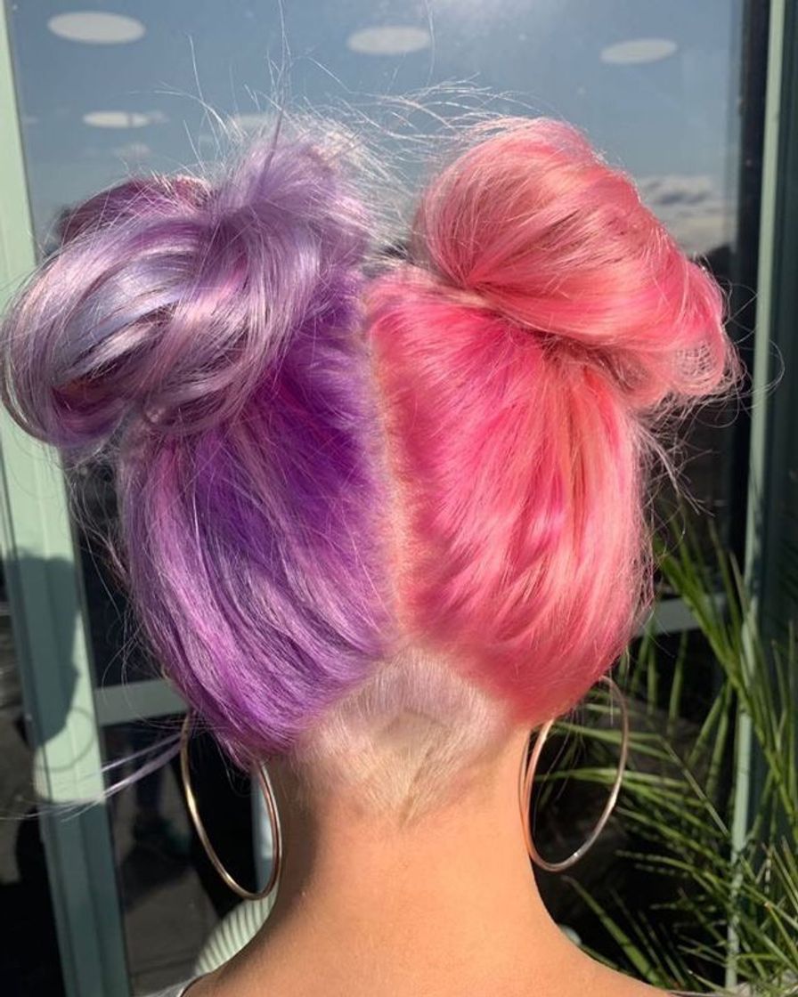 Moda Pink and purple hair