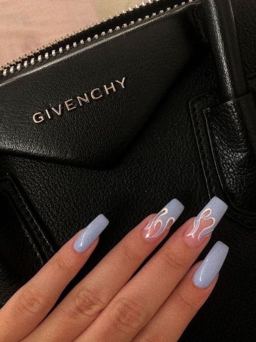 Social Blue nail