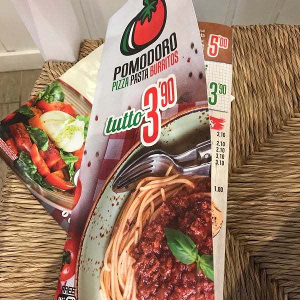 POMODORO. Pizza, pasta, burritos. 