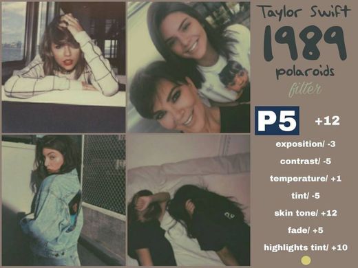 Preset vsco, Taylor Swift 1989