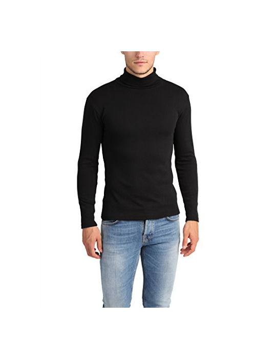 Fashion Lower East Camiseta con cuello alto Slim Fit para hombre