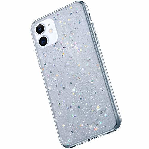 Productos Saceebe compatible con iphone 11 6.1 Funda Carcasa Silicona Glitter TPU Estuche