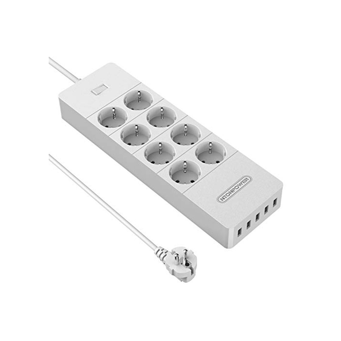 Productos Regleta de 8 enchufes überspannschutz regleta Sobretensión Con 5 USB y Interruptor