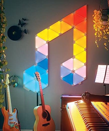 Nanoleaf paneles luminosos Rhythm Kit de inicio – 9 x luces LED modulares inteligentes