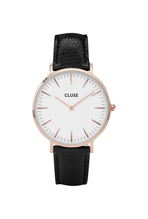 CLUSE Reloj Analógico para Mujer de Cuarzo con Correa en Cuero CL18037