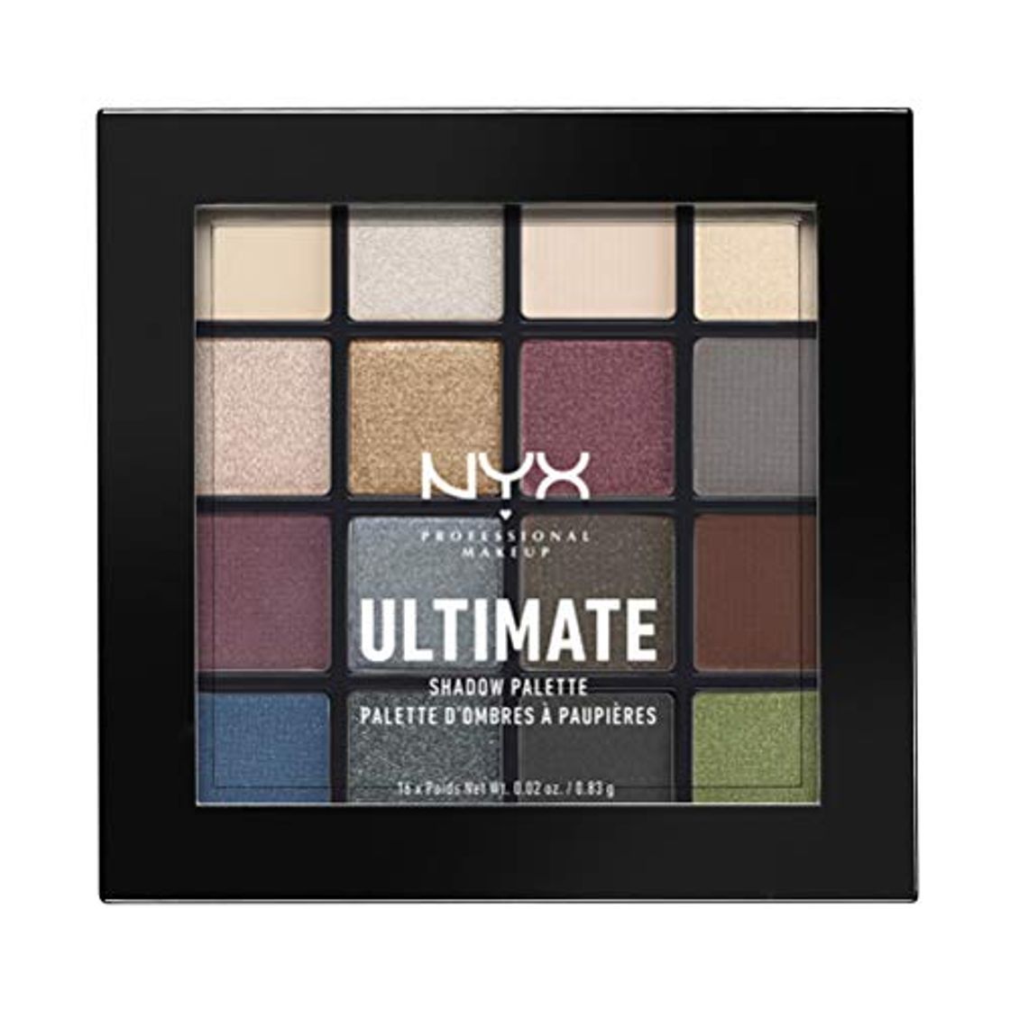 Product NYX Professional Makeup Paleta de sombra de ojos Ultimate Shadow Palette, Pigmentos