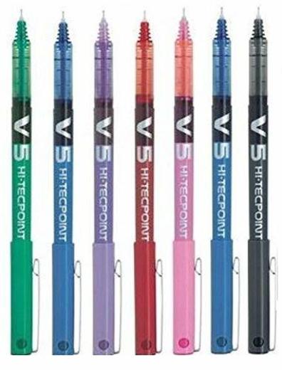 Pack de 7 Bolígrafos Pilot BX V5 Varios Colores - Bolígrafo Extra